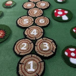 WOOD HOPSCOTCH .84cm x 240cm