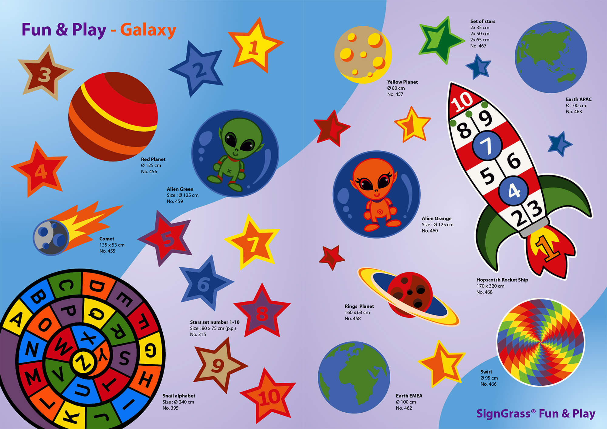 SET OF 10 NUMBER STARS 80cm x 75cm