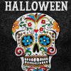 Halloween Sugar Skull Rug / Wall Hanging 120cm x 180cm
