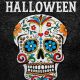 Halloween Sugar Skull Rug or Wall Hanging 120x180cm